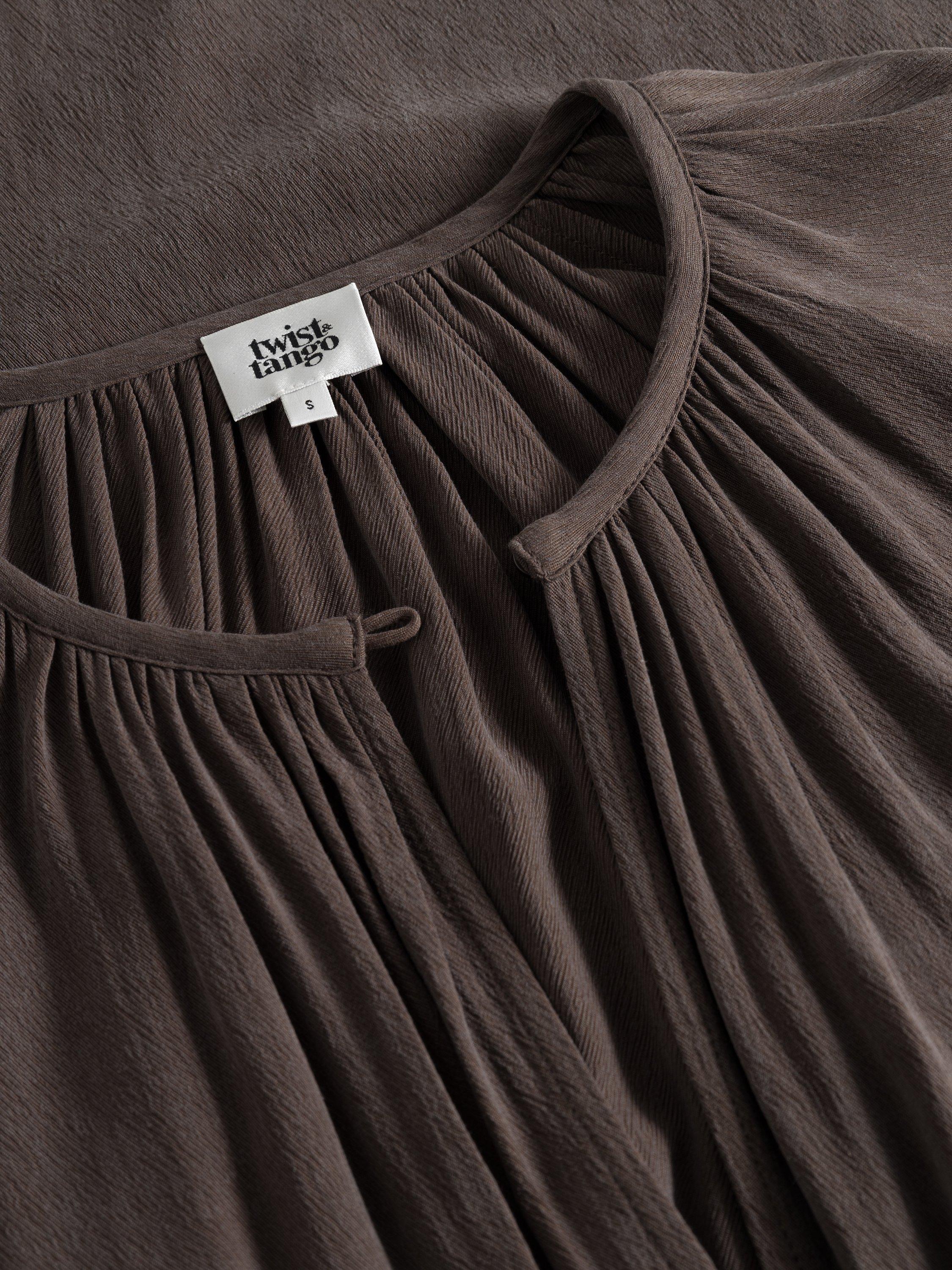 Product image 6 of 6, which shows Twist & Tango Kamryn V Neck Midi Dress, Dark Brown, M
