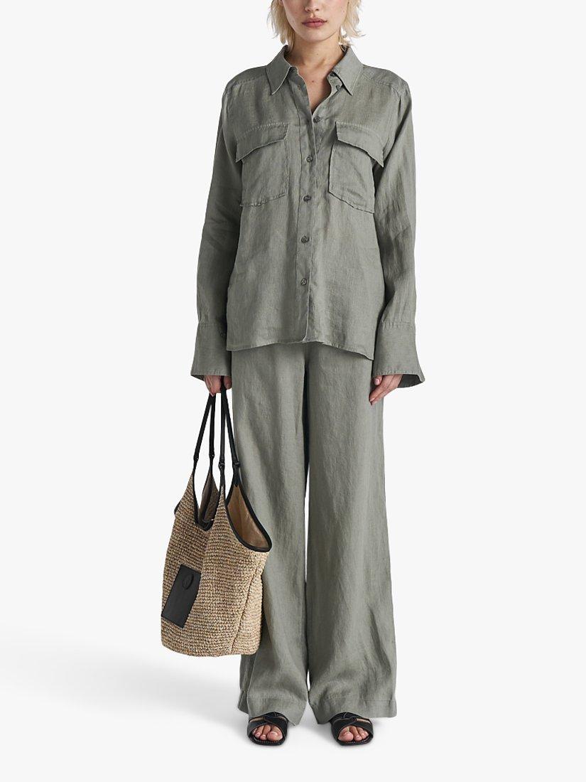 Twist & Tango Cassidy Linen Shirt, Khaki