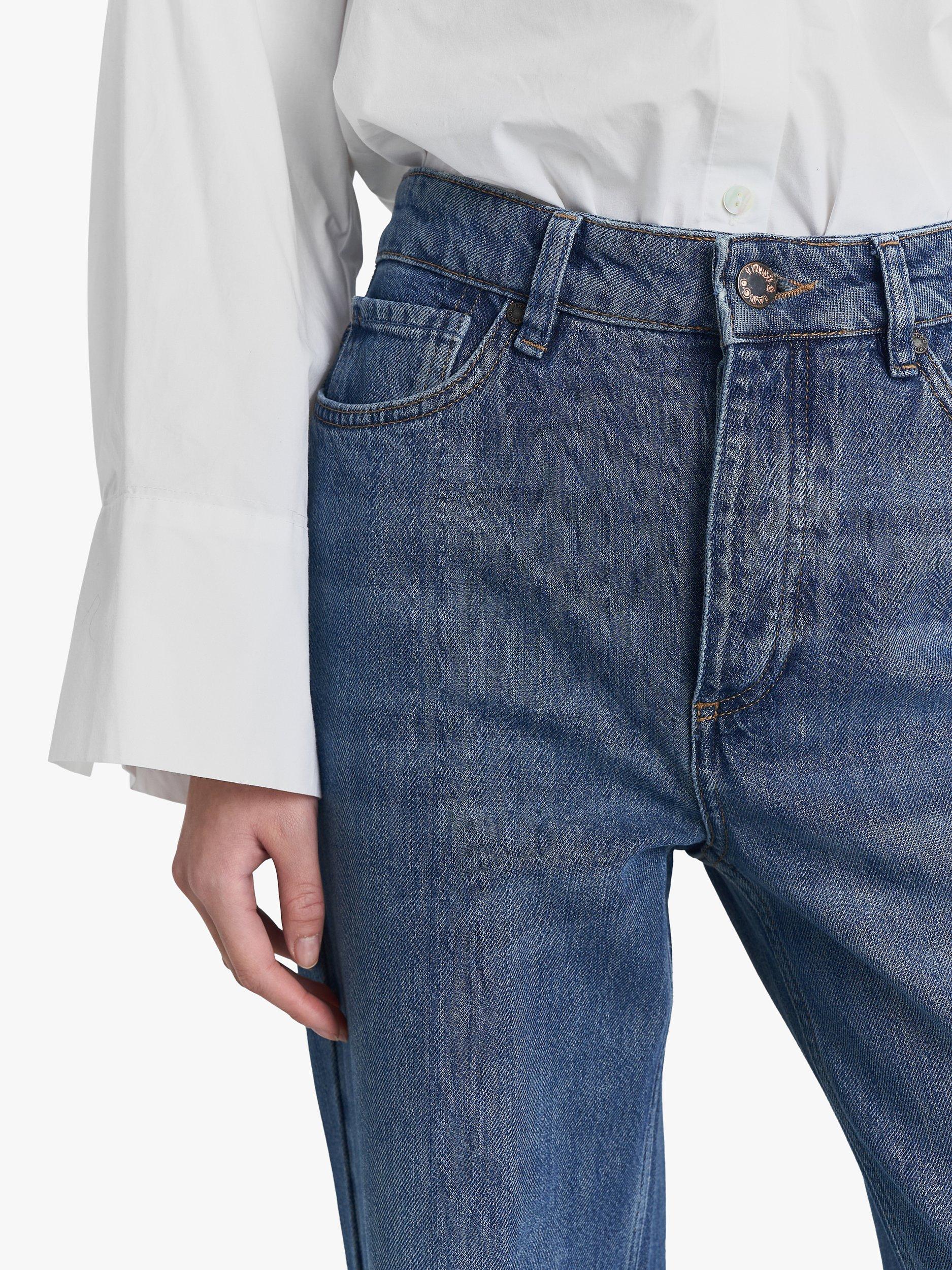 Product image 3 of 6, which shows Twist & Tango Tori Classic Rigid Jeans, Dk Blue Wash, 25R