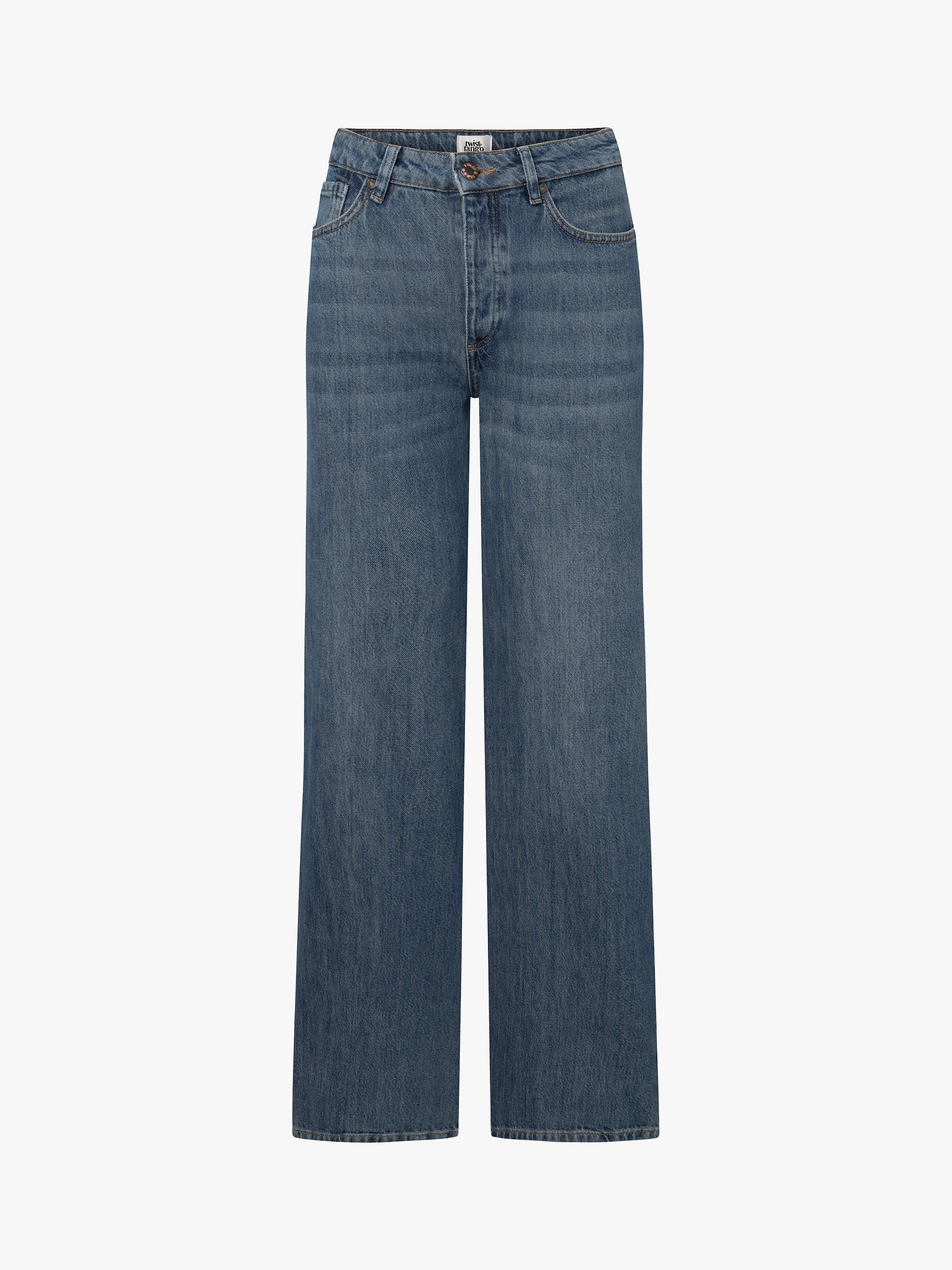 Product image 4 of 6, which shows Twist & Tango Tori Classic Rigid Jeans, Dk Blue Wash, 25R