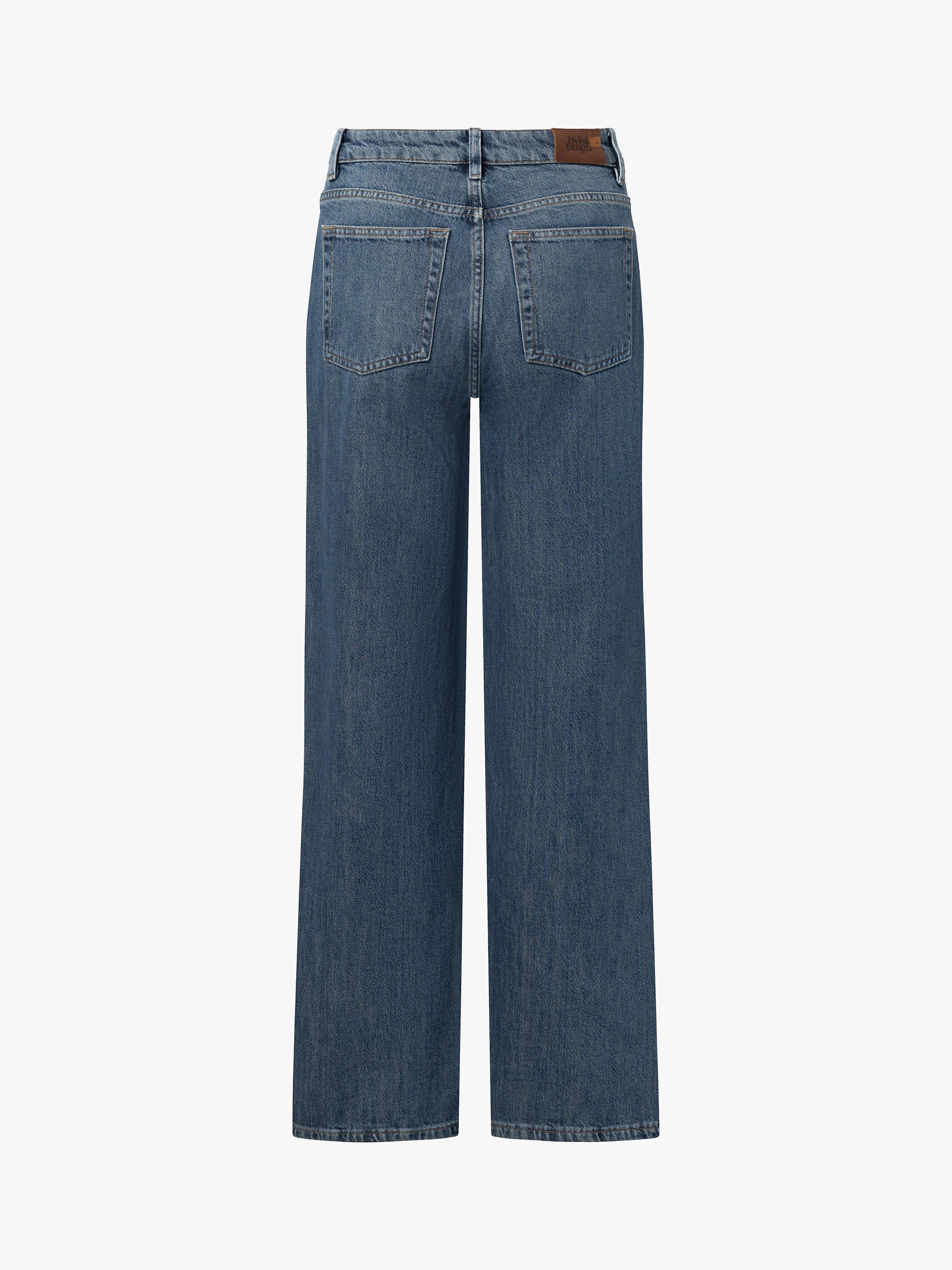 Product image 5 of 6, which shows Twist & Tango Tori Classic Rigid Jeans, Dk Blue Wash, 25R