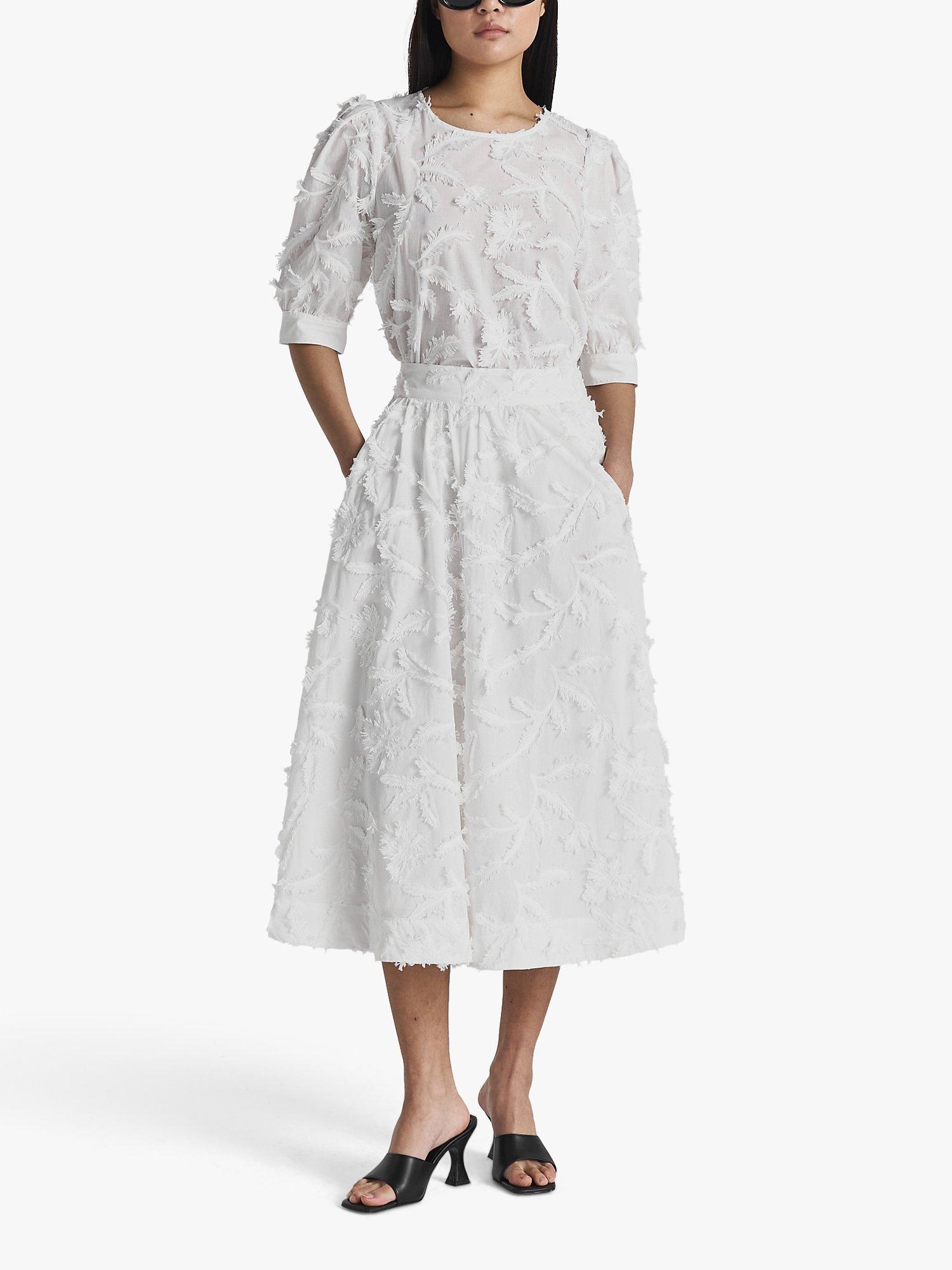 Product image 2 of 4, which shows Twist & Tango Marla Embroided Blouse, White, 12
