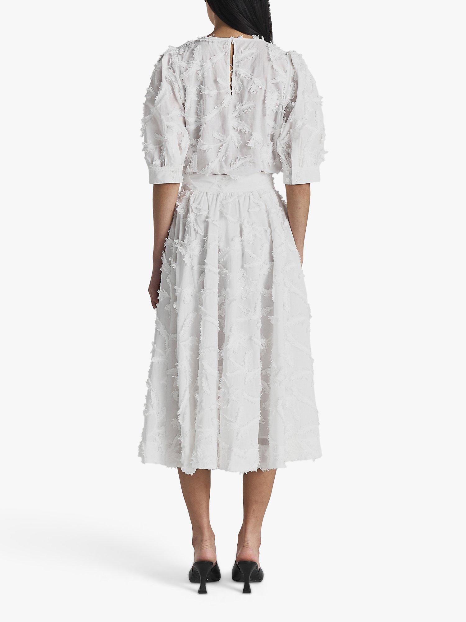 Product image 3 of 4, which shows Twist & Tango Marla Embroided Blouse, White, 12