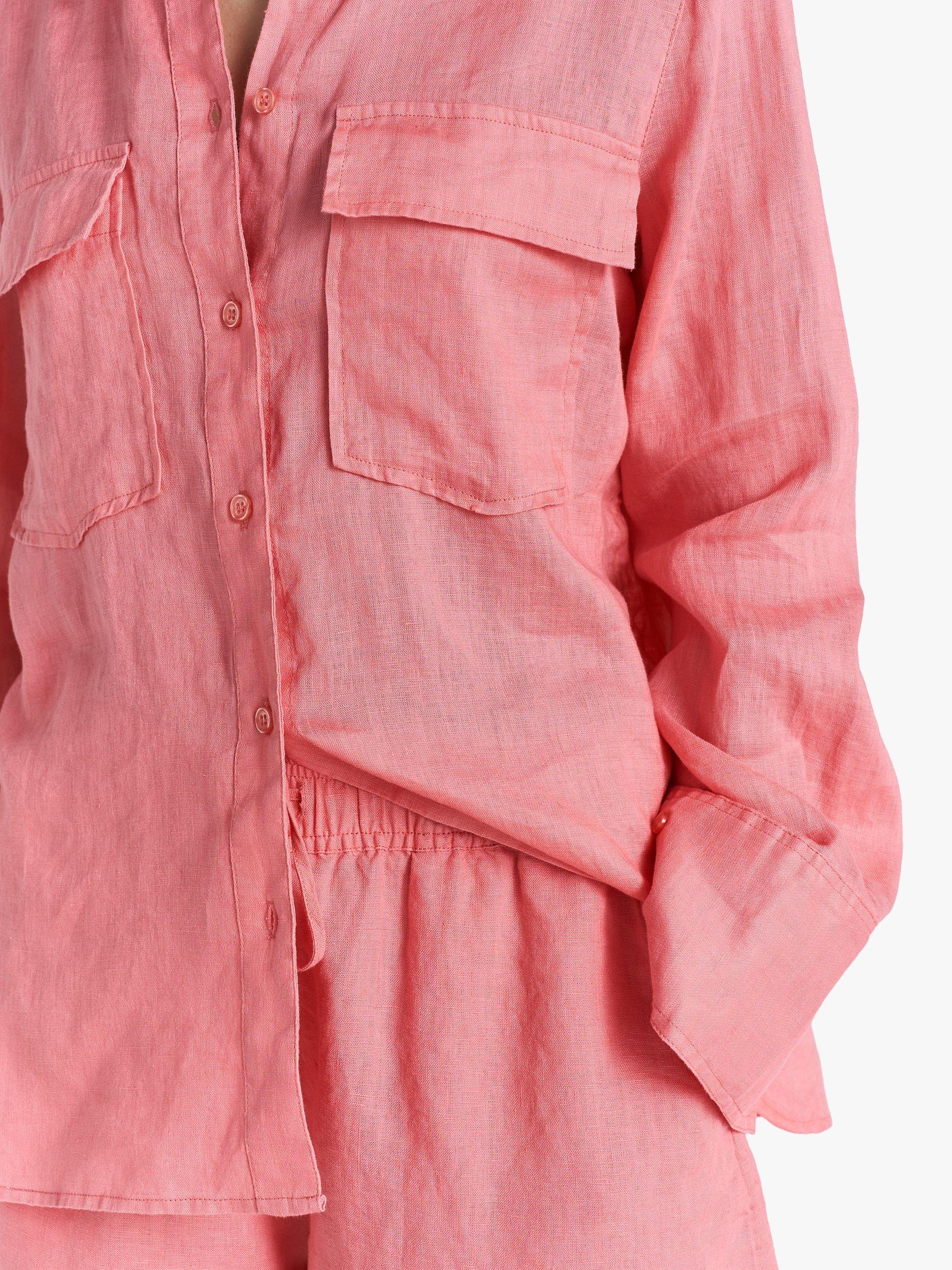 Product image 3 of 5, which shows Twist & Tango Cassidy Linen Shirt, Tea Rose, 8