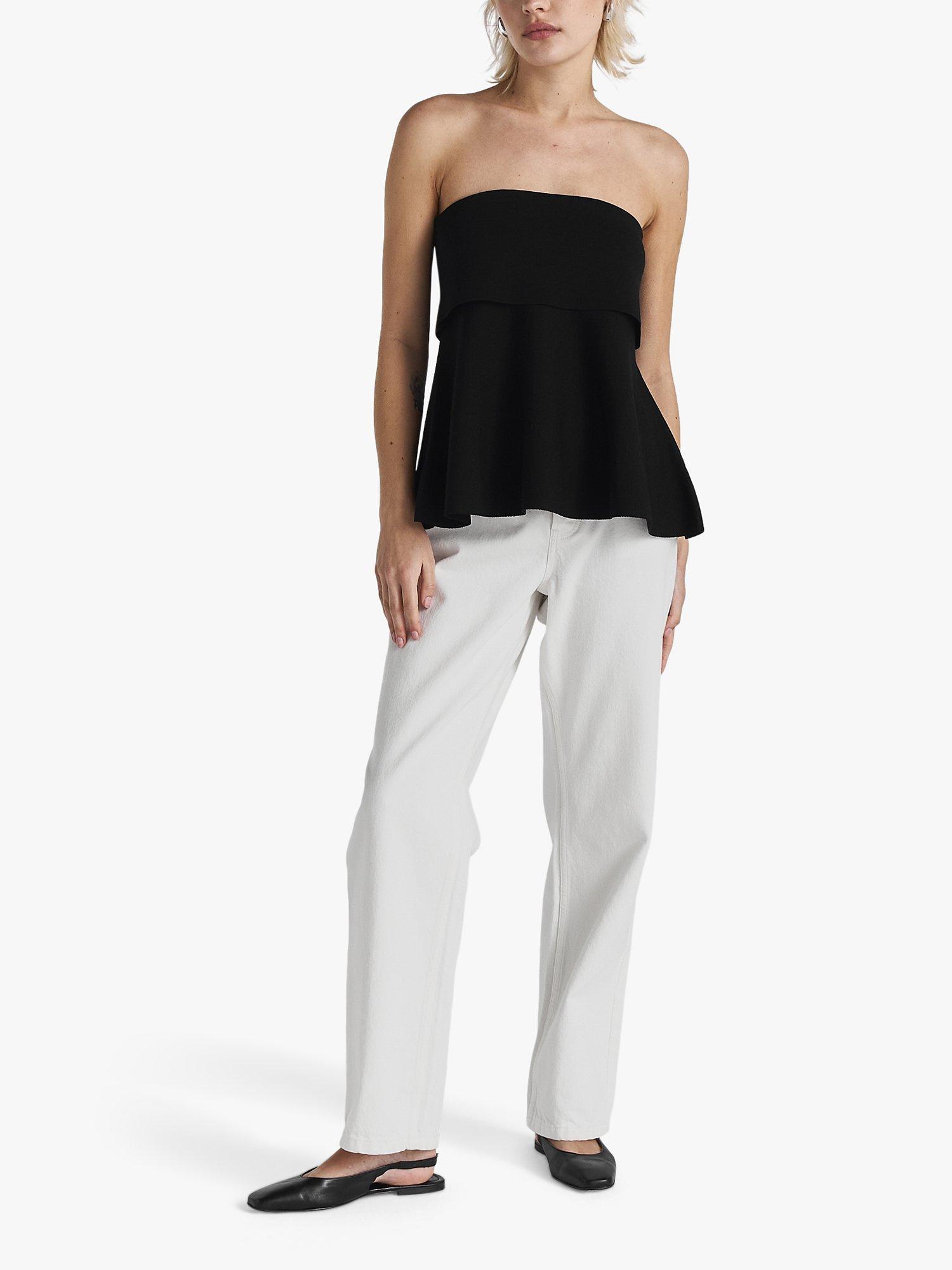 Twist & Tango Ami Strapless Peplum Top, Black
