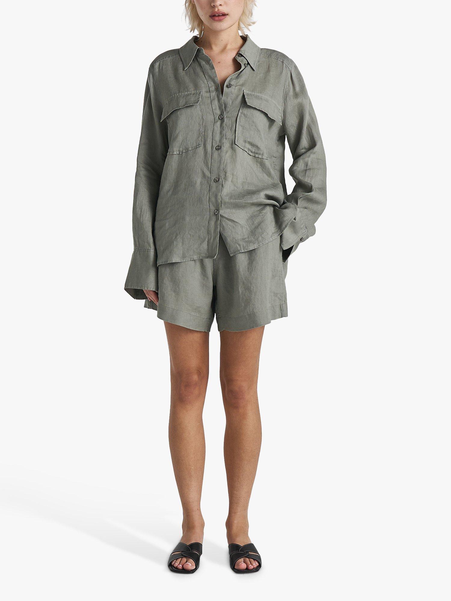 Twist & Tango Melody Linen Shorts, Khaki