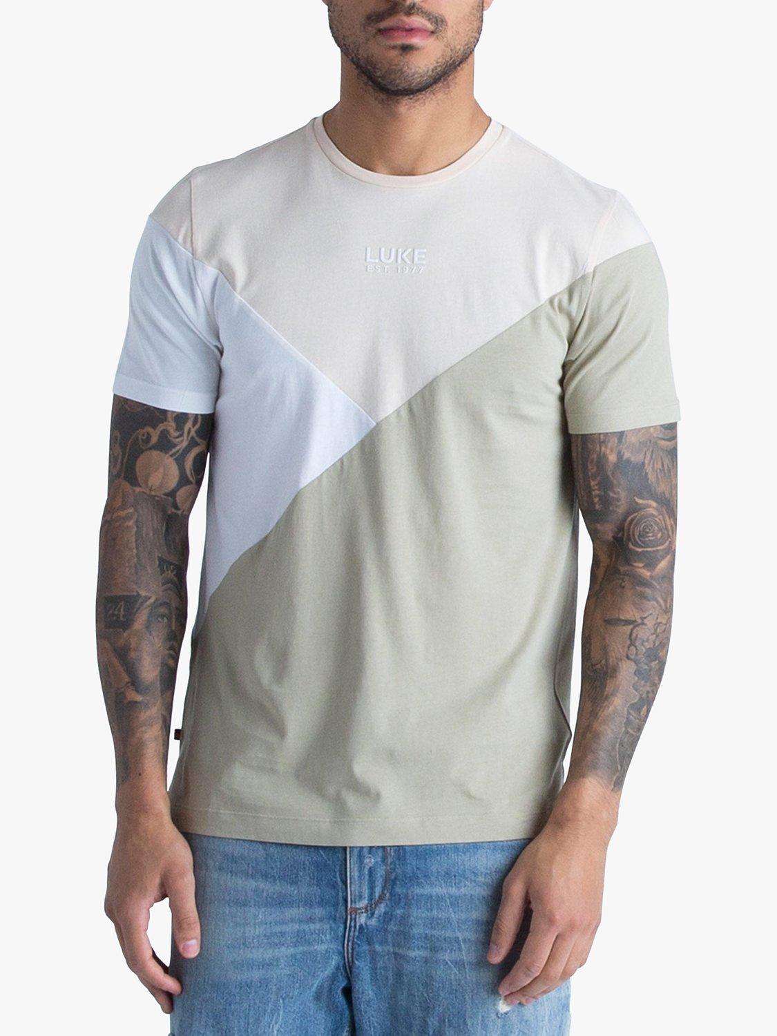 LUKE 1977 St Lucia Logo T-Shirt, Ecru