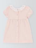 John Lewis Heirloom Collection Baby Pima Cotton Smocked Dress, Pink