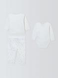 John Lewis Heirloom Collection Baby Bodysuit, Leggings and Reversible Jacket Set
