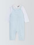 John Lewis Heirloom Collection Baby Pima Cotton Long Sleeve Bodysuit & Dungaree Set