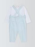 John Lewis Heirloom Collection Baby Pima Cotton Long Sleeve Bodysuit & Dungaree Set