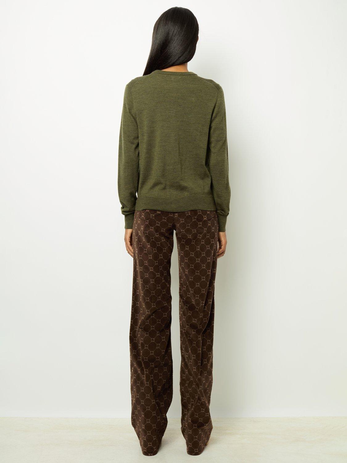 Gerard Darel Lyane Merino Wool Cardigan, Khaki, 6