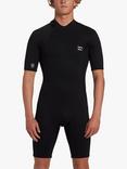 Billabong 202 Foil FL Short Sleeve Spring Wetsuit, Black