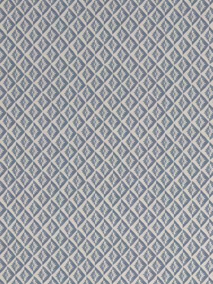 John Lewis Jaya Print Pair Lined Pencil Pleat Curtains - view 2, Lake Blue