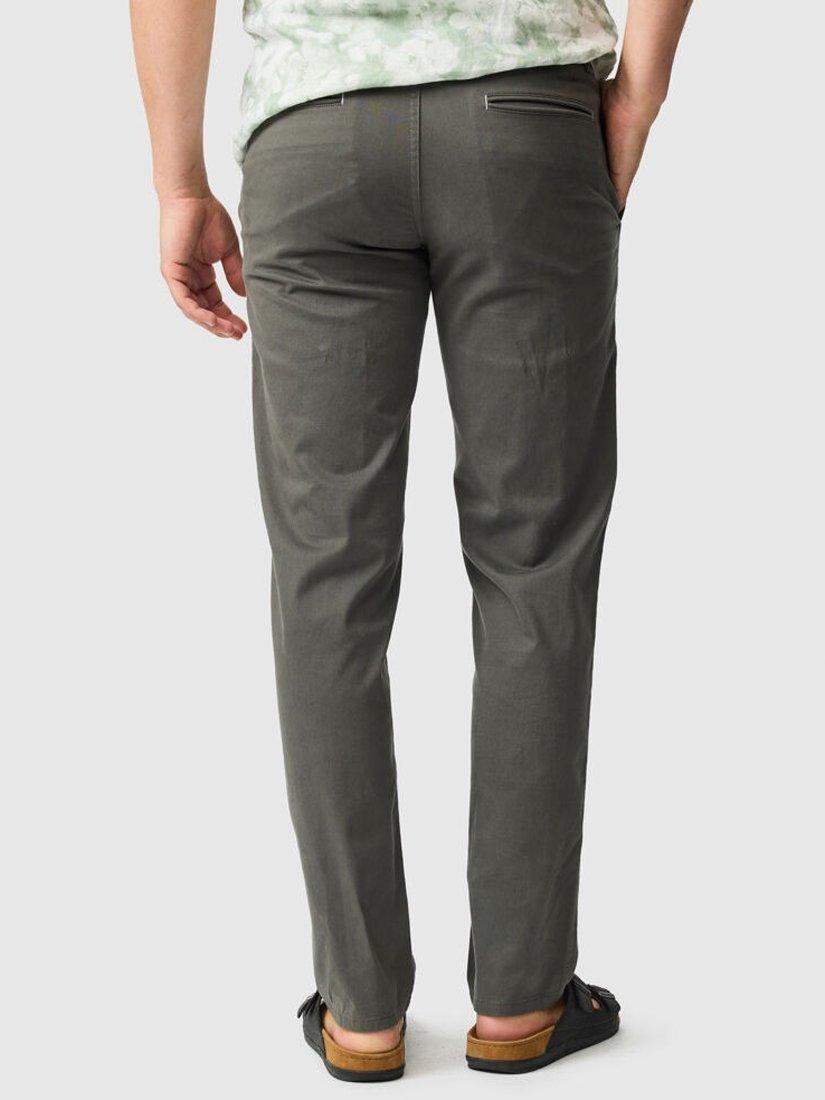 Product image 3 of 5, which shows Rodd & Gunn Thomas Road Stretch Cotton Custom Fit Chino Trousers, Thyme, 28S