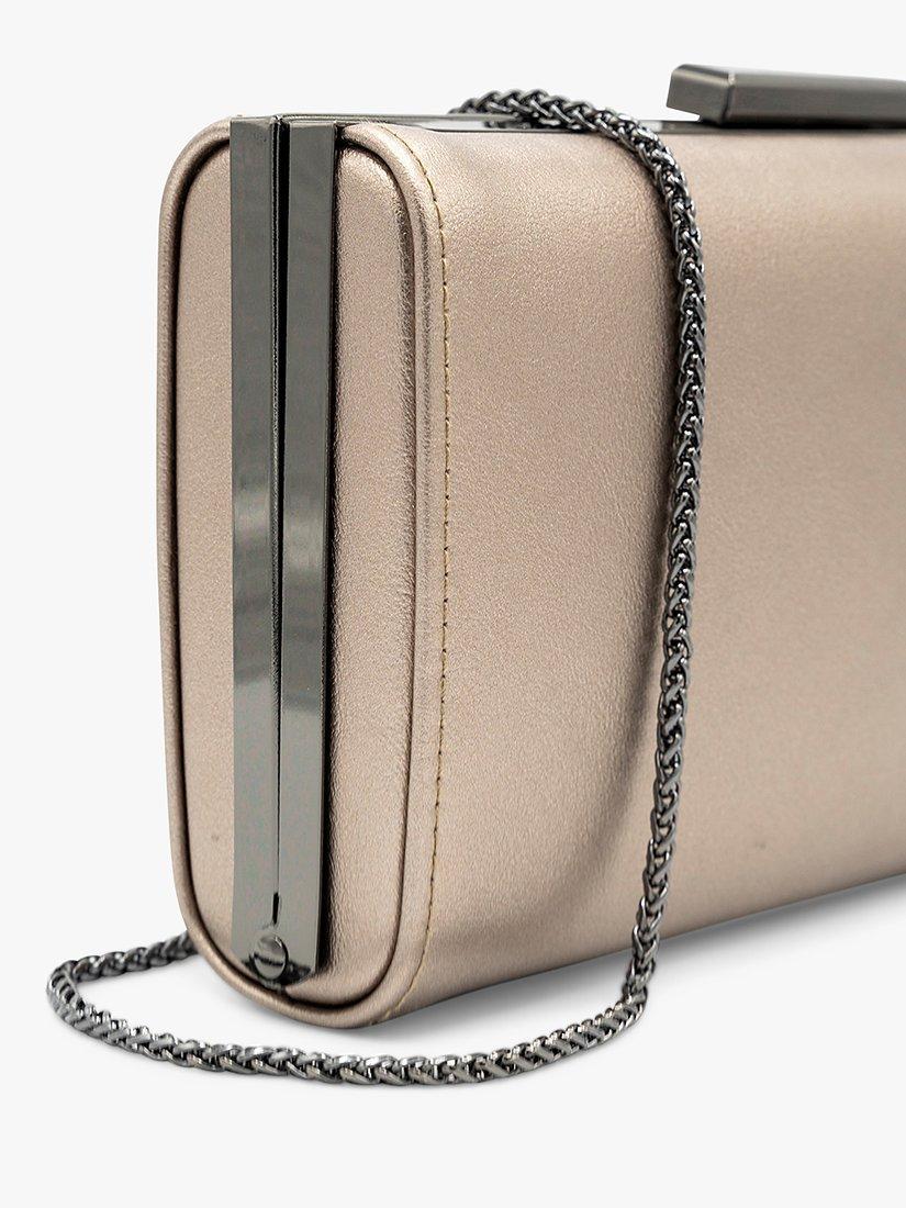 Paradox London Dasha Box Clutch Bag Pewter One Size