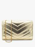 Paradox London Dextra Quilted Metallic Clutch Bag