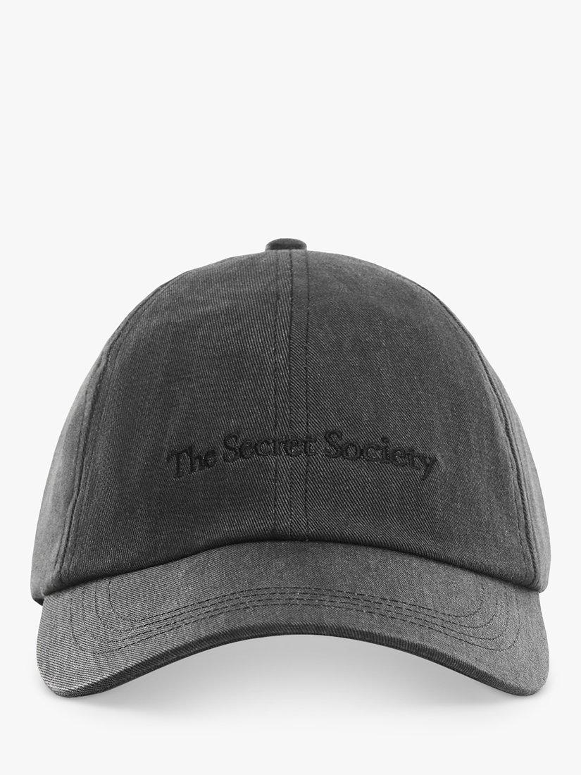 Mango Monacob Denim Baseball Cap, Washed Black