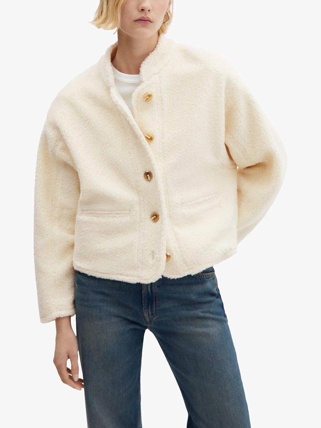 Mango cream jacket hotsell