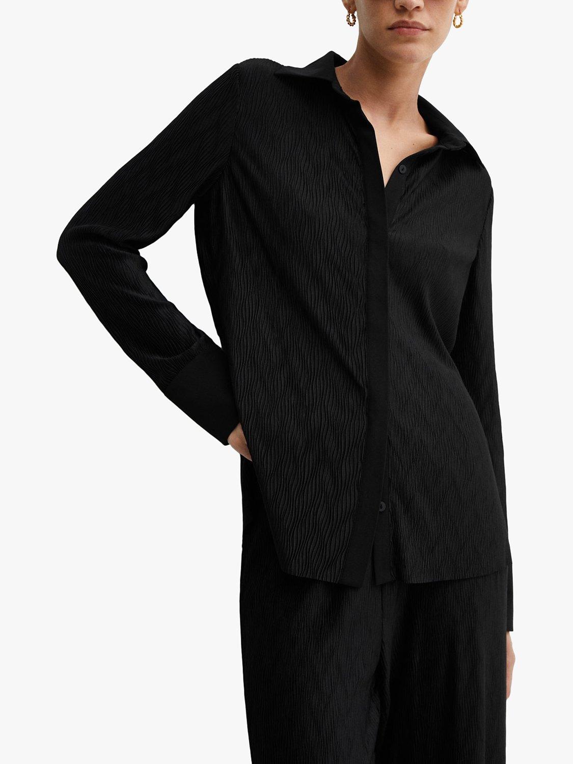 Mango Pili Textured Button Shirt