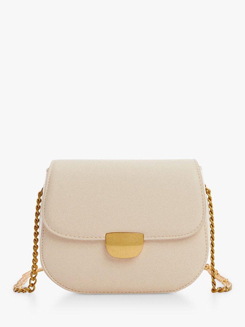 Mango Cadiz Crossbody Flap Bag, Natural White, One Size