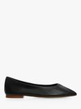 Mango Sua Leather Ballerina Pumps