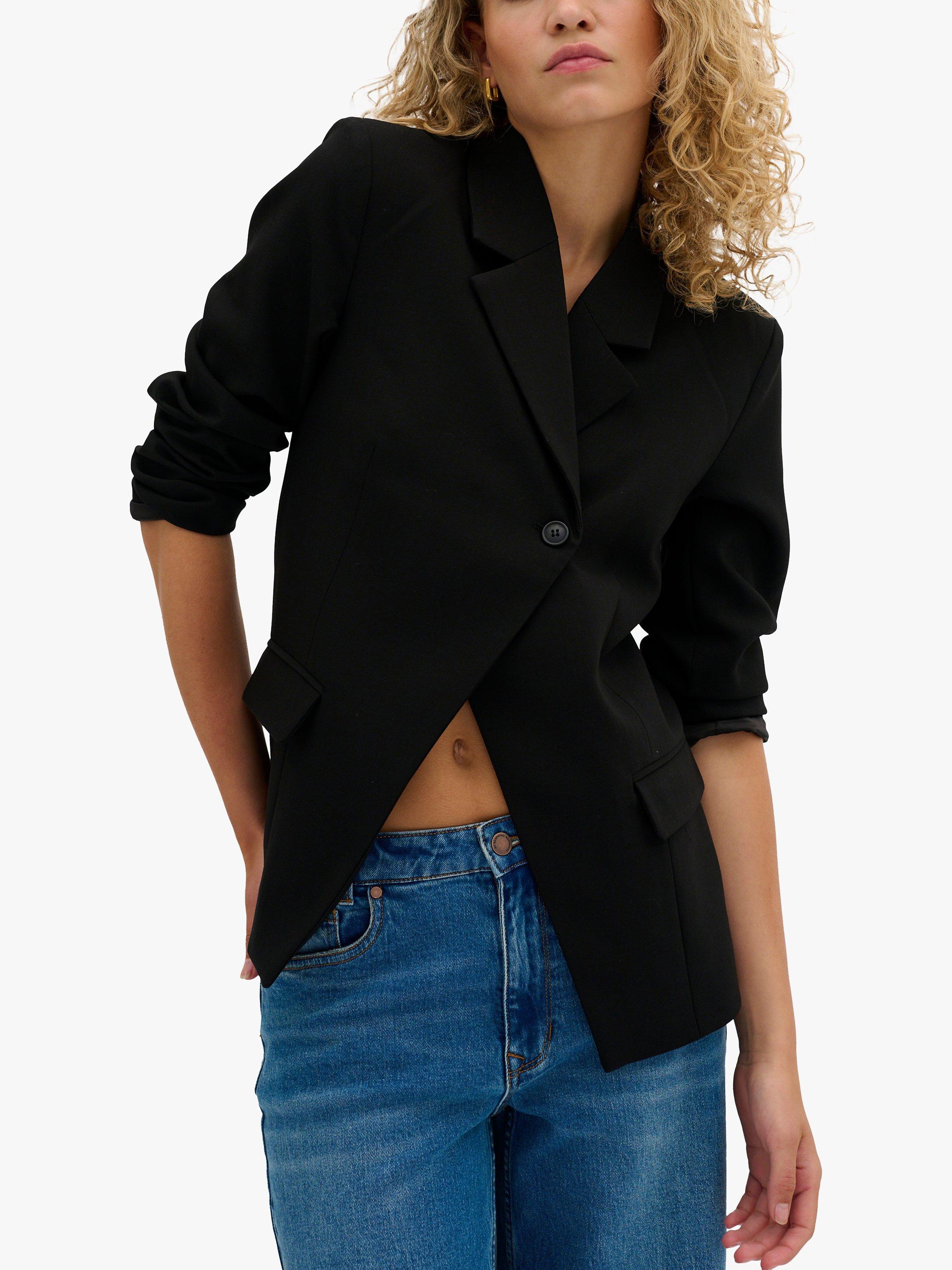 MY ESSENTIAL WARDROBE Space Double Breasted Blazer, Black