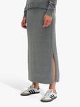 MY ESSENTIAL WARDROBE Emma Pencil Knitted Maxi Skirt, Smoked Pearl Melange