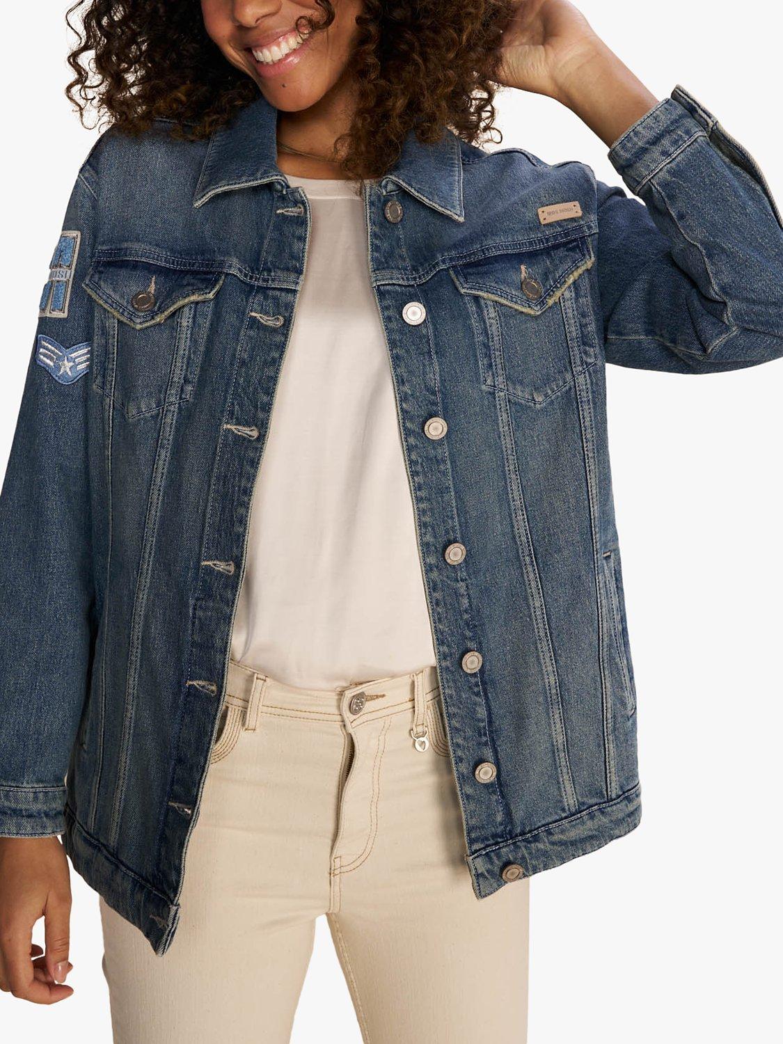 Product image 1 of 4, which shows MOS MOSH Baylee Mondra Denim Jacket, Blue, M
