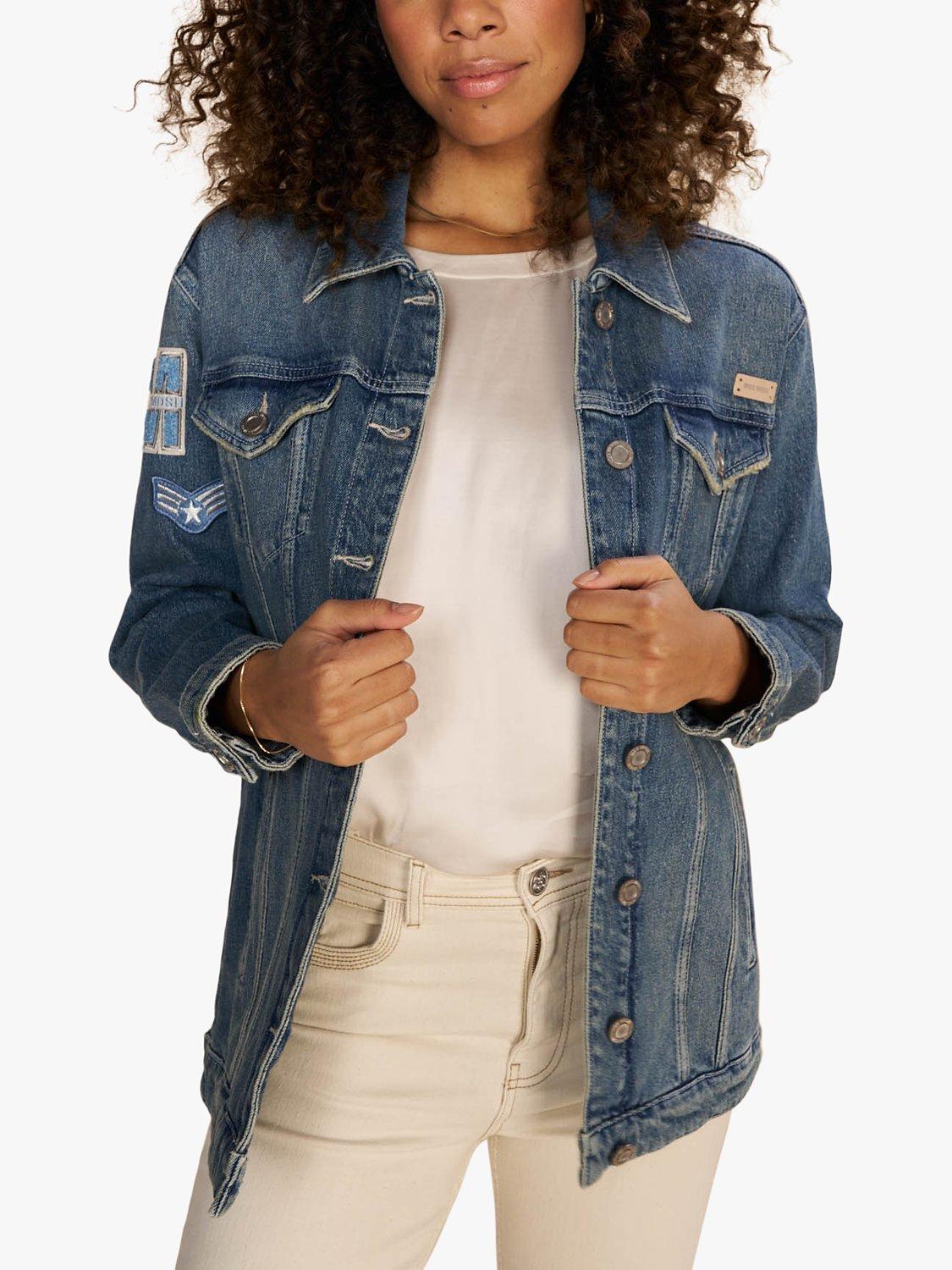 Product image 2 of 4, which shows MOS MOSH Baylee Mondra Denim Jacket, Blue, M
