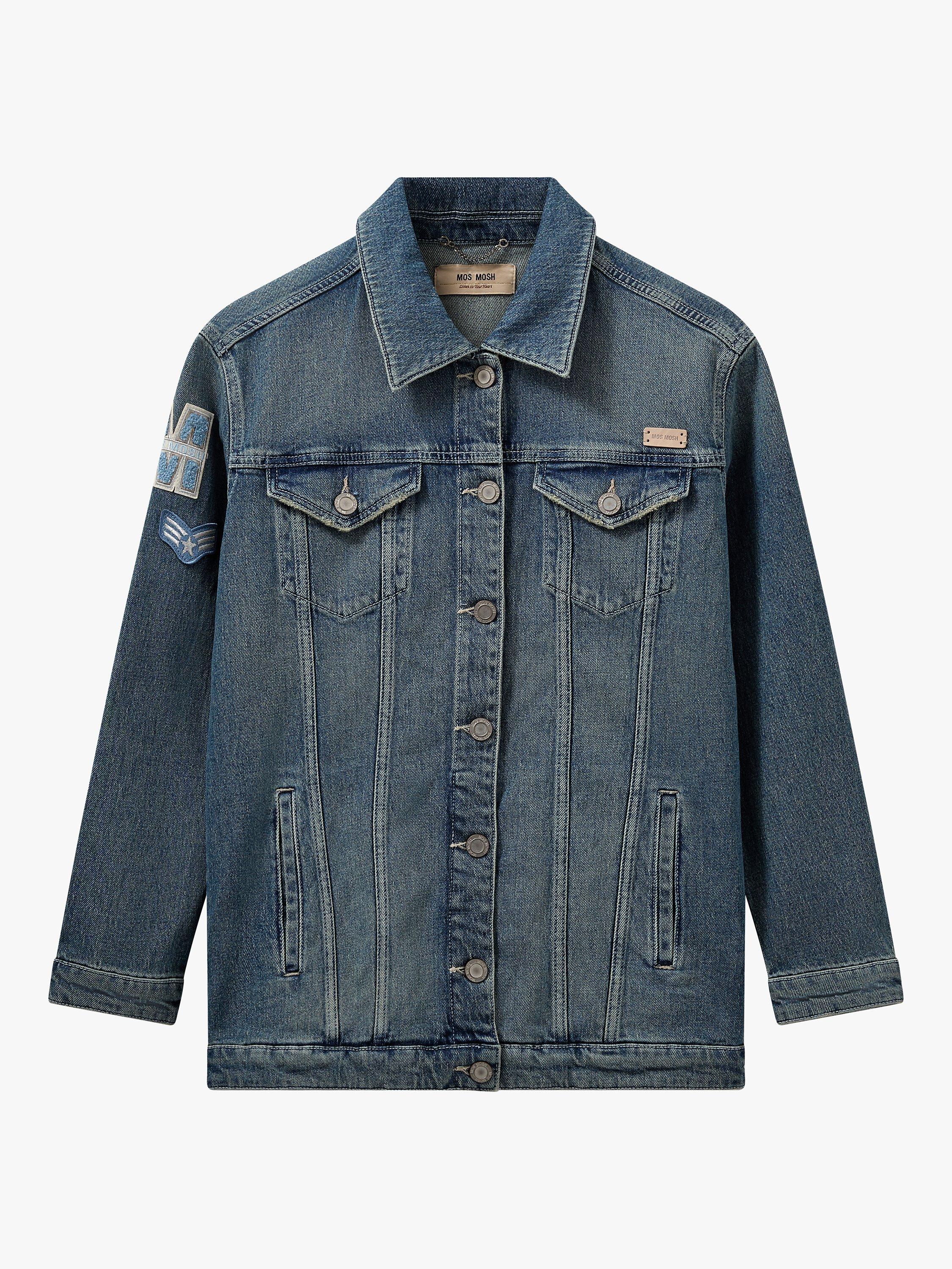 Product image 3 of 4, which shows MOS MOSH Baylee Mondra Denim Jacket, Blue, M