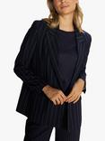 MOS MOSH Beta Roy Double Breasted Pinstripe Blazer, Salute Navy