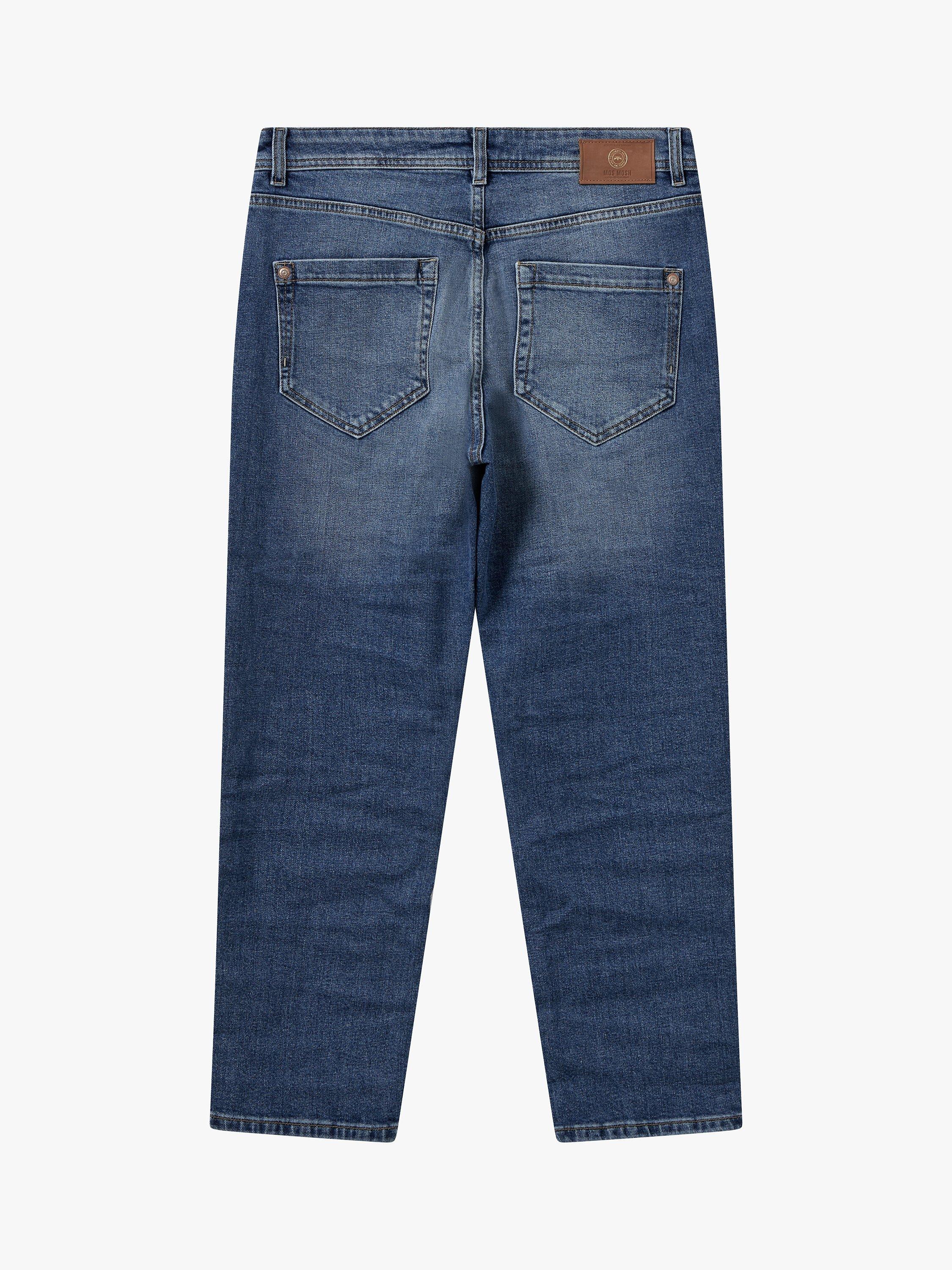 Product image 4 of 7, which shows MOS MOSH Elly Kyoto Boyfriend Jeans, Mid Blue, 33R