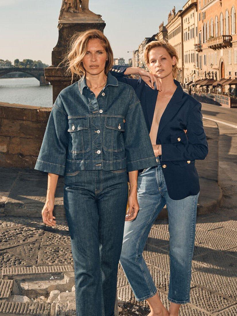 Product image 6 of 7, which shows MOS MOSH Elly Kyoto Boyfriend Jeans, Mid Blue, 33R