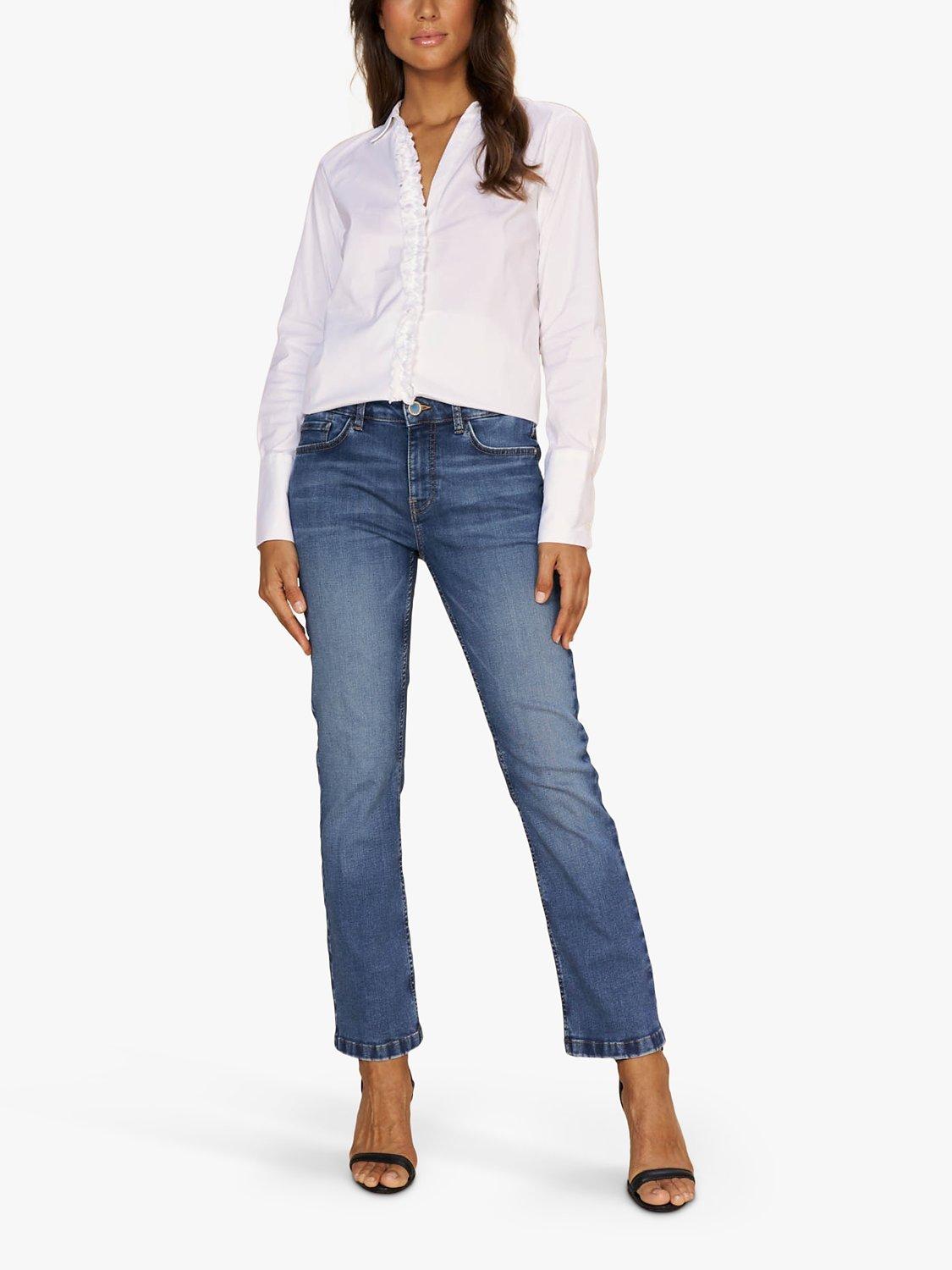 Product image 1 of 4, which shows MOS MOSH Ashley Imera Slim Jeans, Blue, 33R