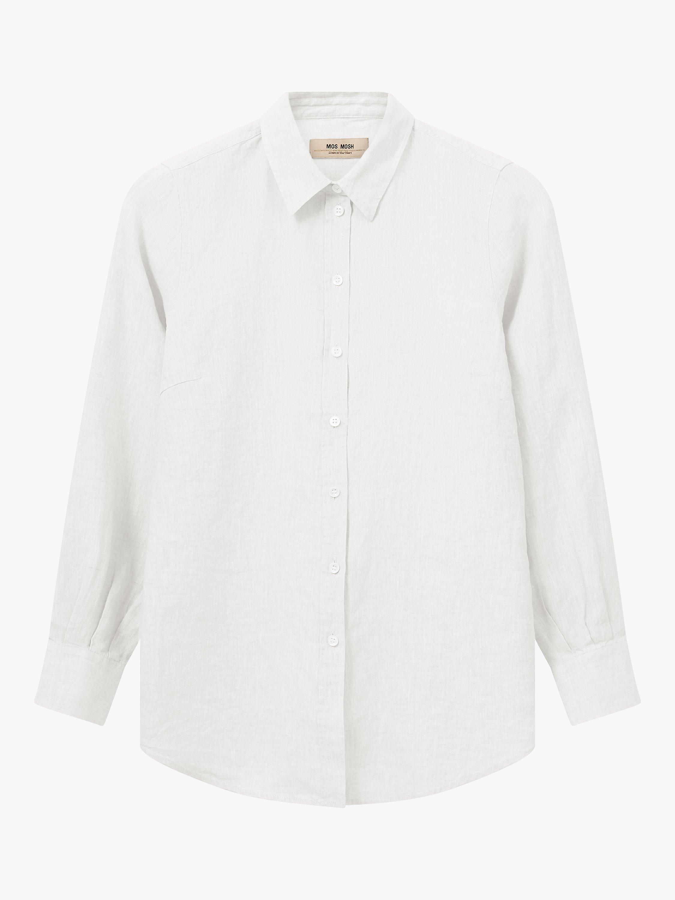 Product image 3 of 4, which shows MOS MOSH Karli Linen Shirt, White, XS