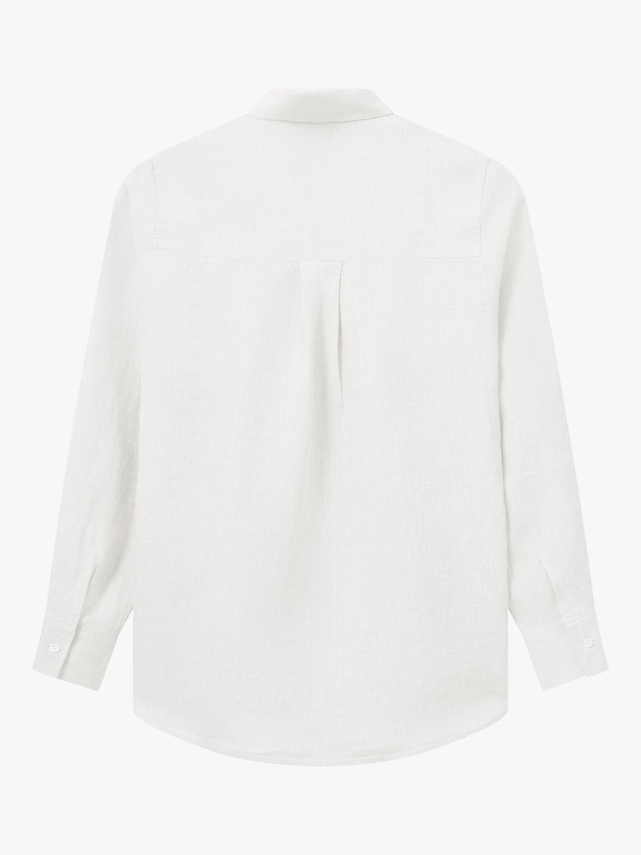 Product image 4 of 4, which shows MOS MOSH Karli Linen Shirt, White, XS