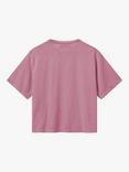 MOS MOSH Kit Lurex Short Sleeve T-Shirt, Begonia Pink