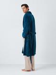 John Lewis Sheared Fleece Dressing Gown, Blue Mid