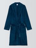 John Lewis Sheared Fleece Dressing Gown, Blue Mid