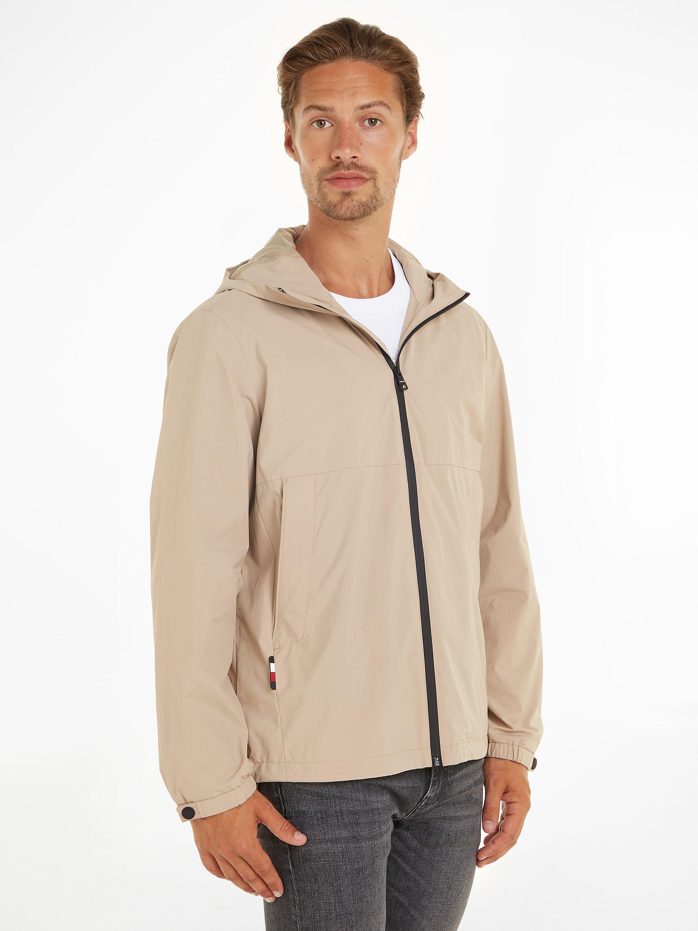 Tommy Hilfiger Hooded Windbreaker Jacket, Batique Khaki