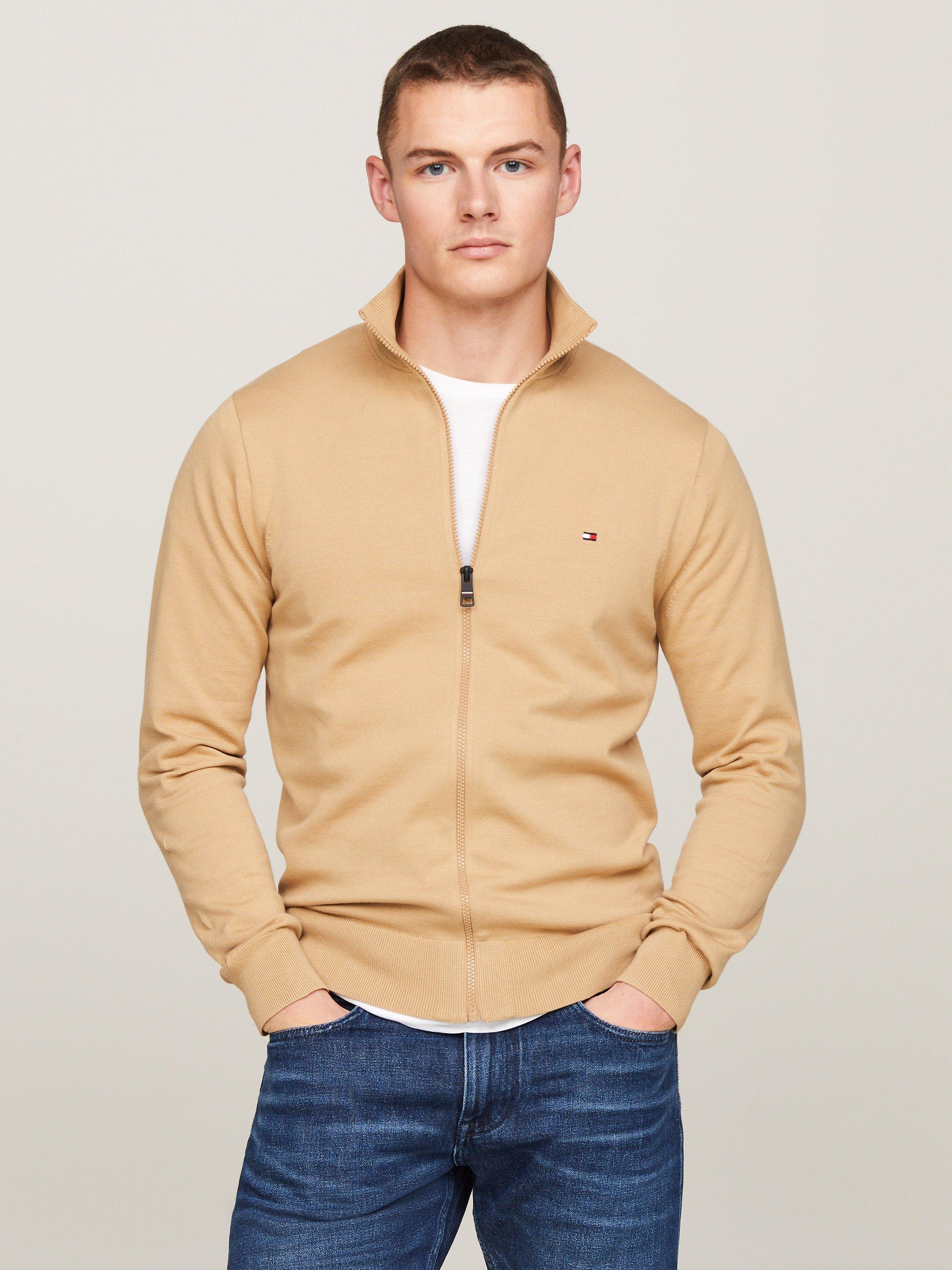 Tommy Hilfiger 1985 Zip Through Jumper, Classic Khaki