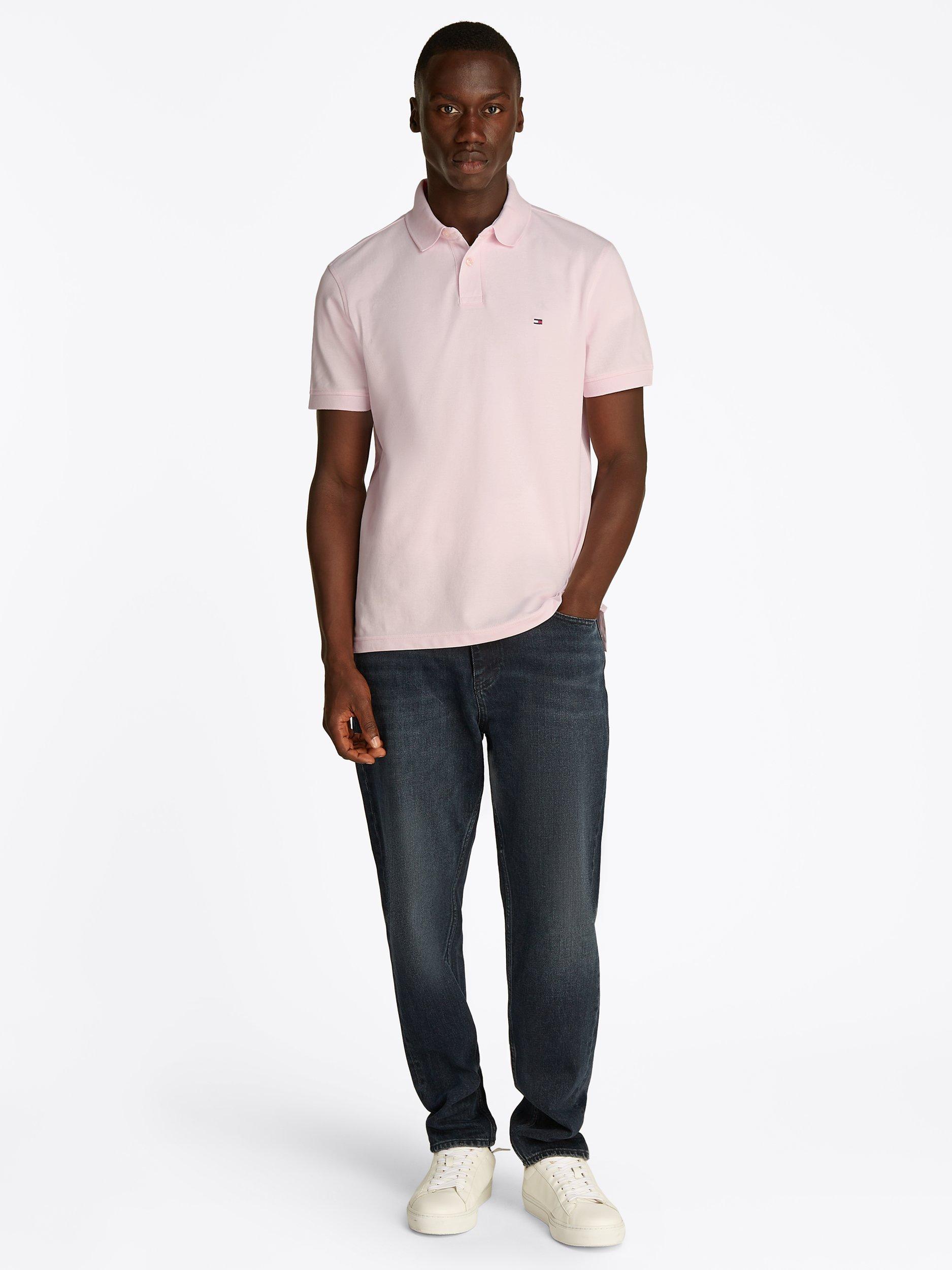 Product image 2 of 5, which shows Tommy Hilfiger 1985 Regular Fit Polo Shirt, Light Pink, L