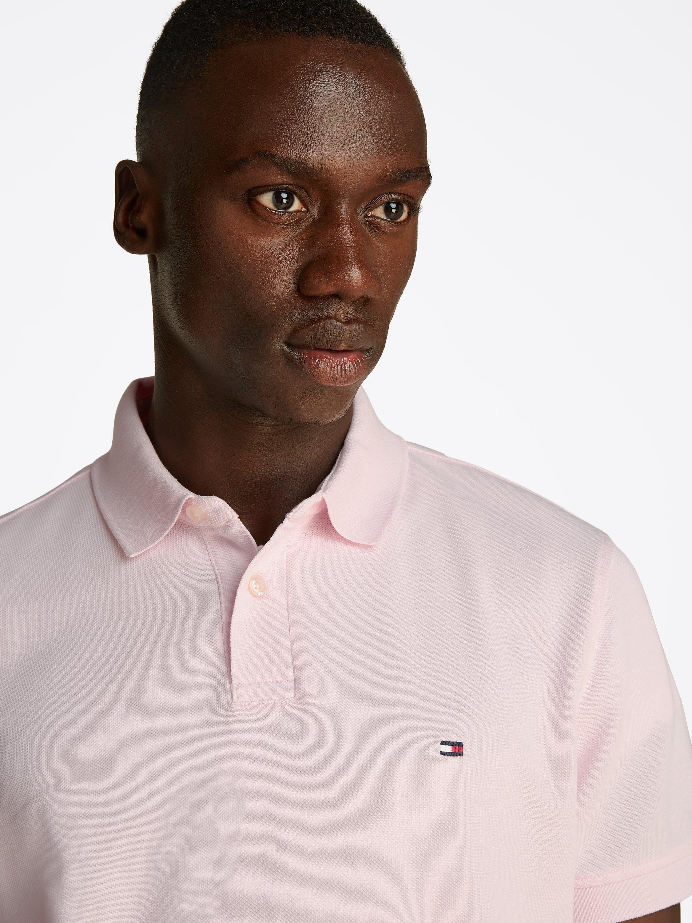 Product image 4 of 5, which shows Tommy Hilfiger 1985 Regular Fit Polo Shirt, Light Pink, L