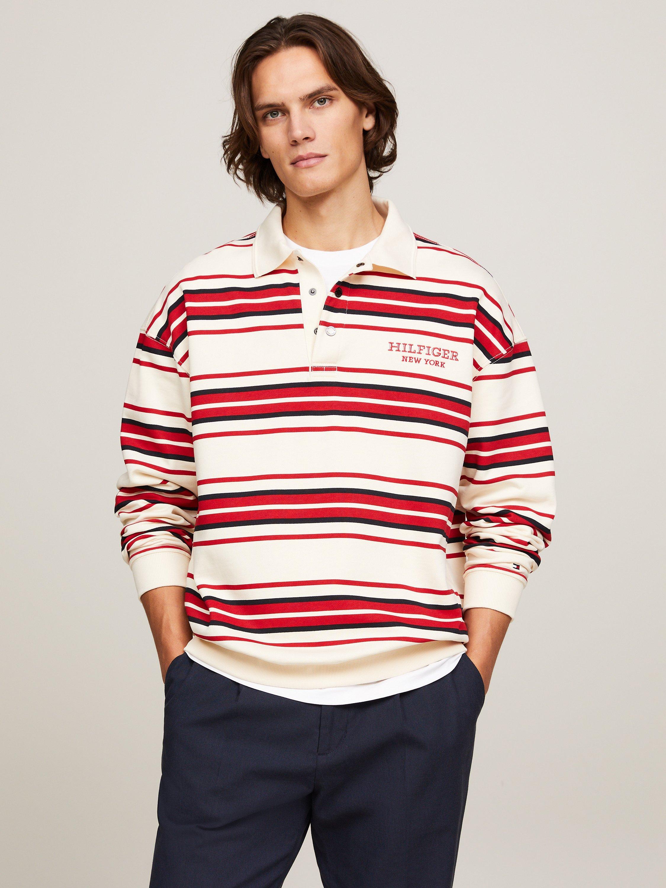 Tommy Hilfiger Striped Rugby Top, Calico/Multi