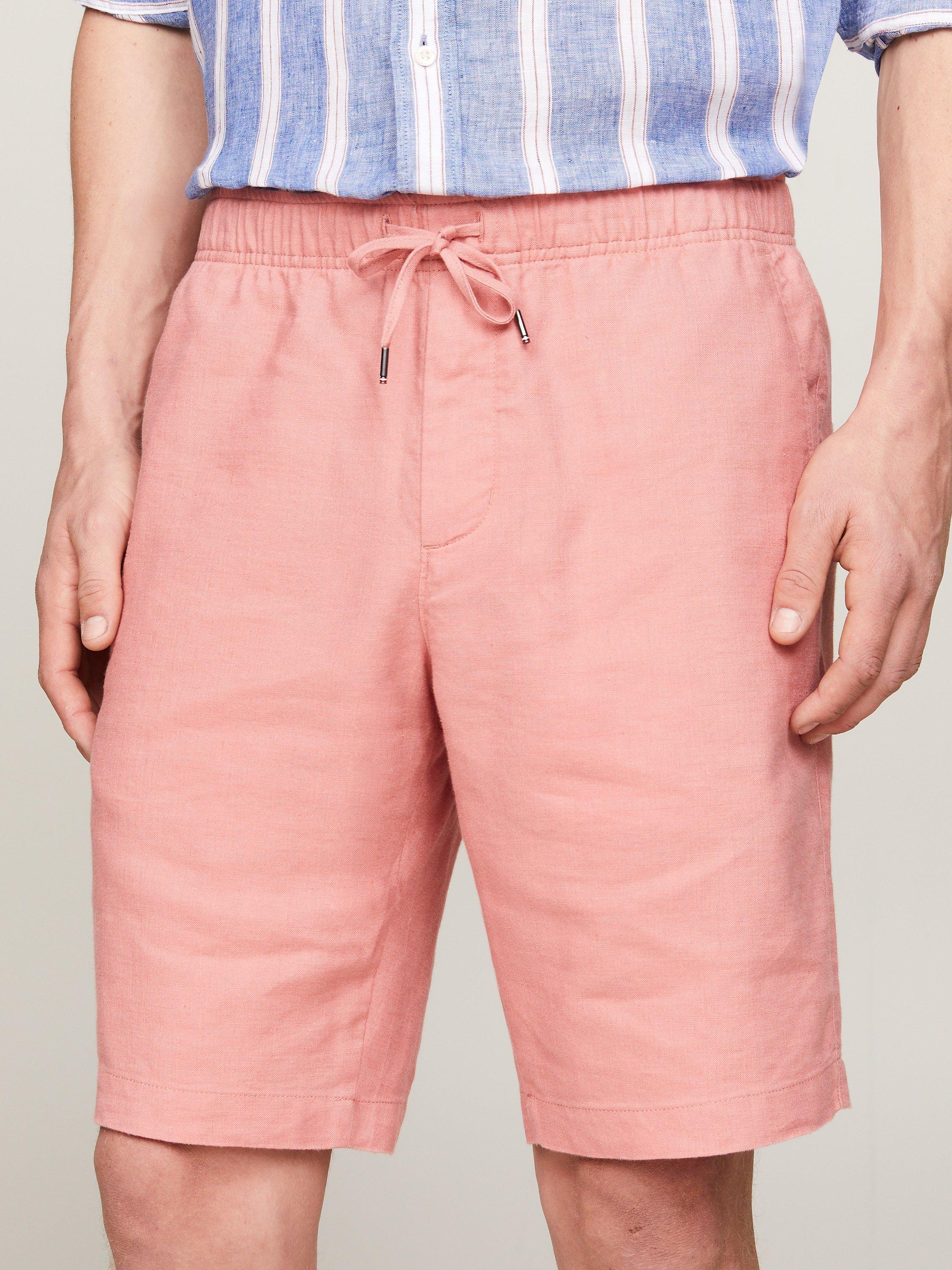 Tommy Hilfiger Harlem Linen Shorts, Teaberry Blossom