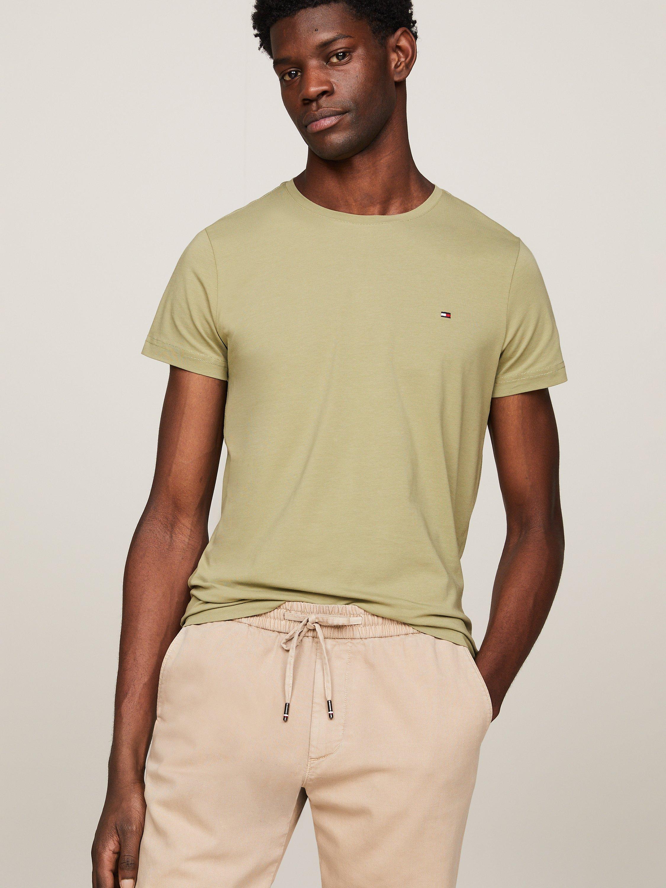 Tommy Hilfiger Stretch Slim Fit T-Shirt, Faded Olive