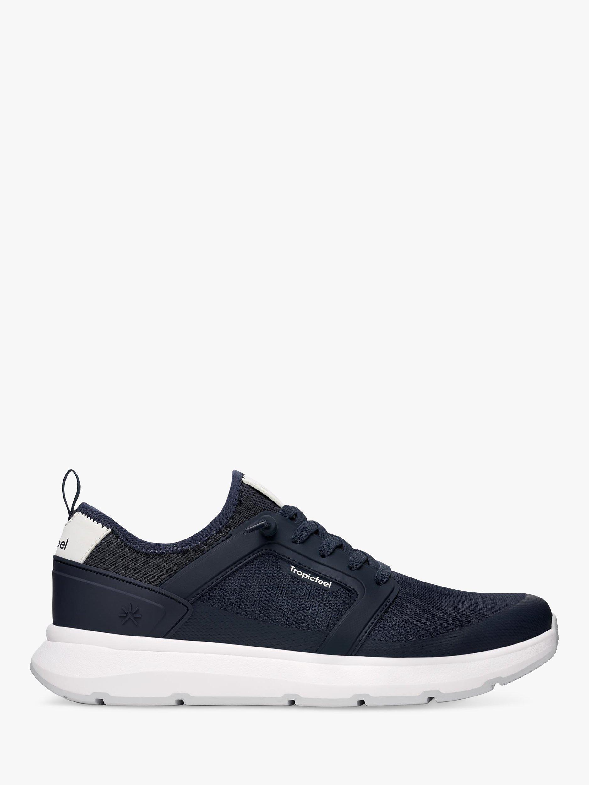 Product image 1 of 8, which shows Tropicfeel Monsoon All-Terrain Recycled Trainers, Baltic Navy, EU41