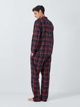 John Lewis Organic Cotton Check Pyjama Set, Red Mid