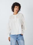 AND/OR Eloise Embroidered Blouse, Ivory